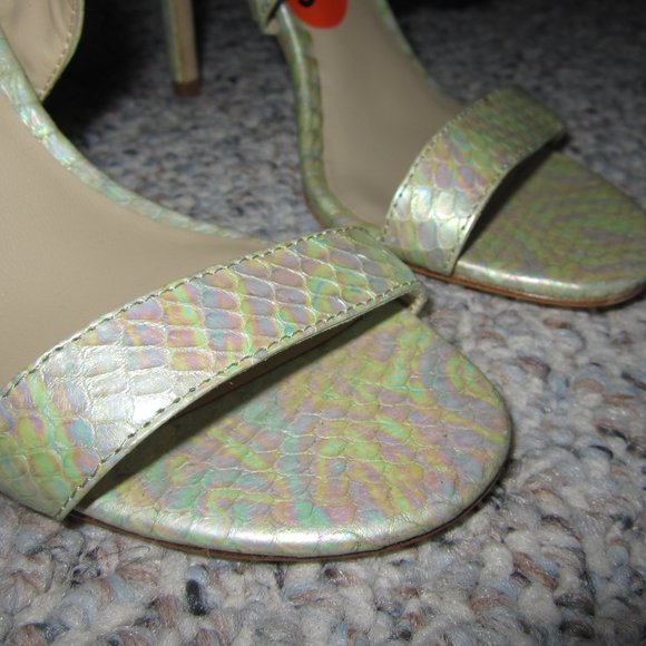 Charles David Iridescent Snakeskin Heels - Picture 11 of 12